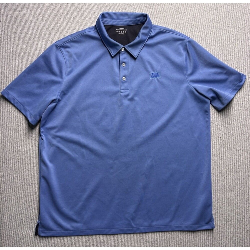 Lands' End Outfitters Bud Light Men's XL Blue Short Sleeve Polo Shirt